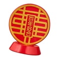 thumbnail image 1 of Resina Tradición China Roja Feliz, Decoraciones DIY Portátiles Festival Creativo Rojo, 1 of 9
