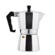 thumbnail image 1 of Cafetera italiana Moka Pot, cafetera de aluminio para café expreso, cafetera de géiser, cafetera clásica para café con leche, color plateado, 1 of 5