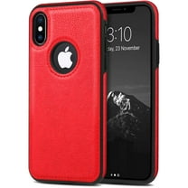 For Apple iPhone Xs Max (6.5) Case Luxury Leather Business Vintage Slim Non-Slip Soft Grip Shockproof Protective Cover