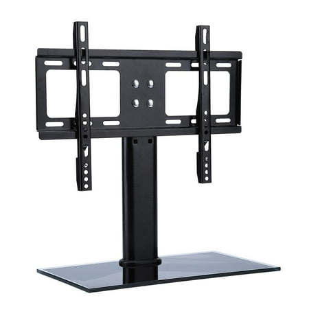 Tv Delivery Tip HERCHR Universal TV Stand - Table Top TV Stands for 26-32 Inch LCD LED TVs, 4 Height Adjustable TV Base Stand with Tempered Glass Base & Anti-tip Strap ()