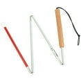 thumbnail image 2 of Ambutech Aluminum 4-Section Folding Cane- Wood Grip- Marsh Tip- 50-in, 2 of 2