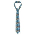 thumbnail image 2 of Xecao Christmas Tree Print Tie For Men Necktie Woven Jacquard Neck Ties,Classic Men's Tie, 2 of 7