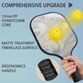 thumbnail image 5 of Pickleball Paddles Set Of 1, Fiberglass Surface, Liquid & Marble Print, 1 Paddles, 2 Balls & Bag, 5 of 5
