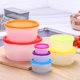 thumbnail image 4 of Juego Multicolor De 7 Unidades Juego De Recipientes Reciclables Para Almacenar Alimentos Juego De Recipientes Para Almacenar Alimentos Tapa Hermética Duradera Y A Prueba De Fugas Para Preparar Comid, 4 of 5