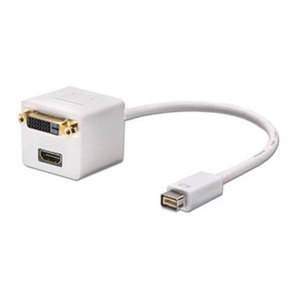 Splitter Lindy Mini-DVI a DVI y HDMI Cable de 20 cm