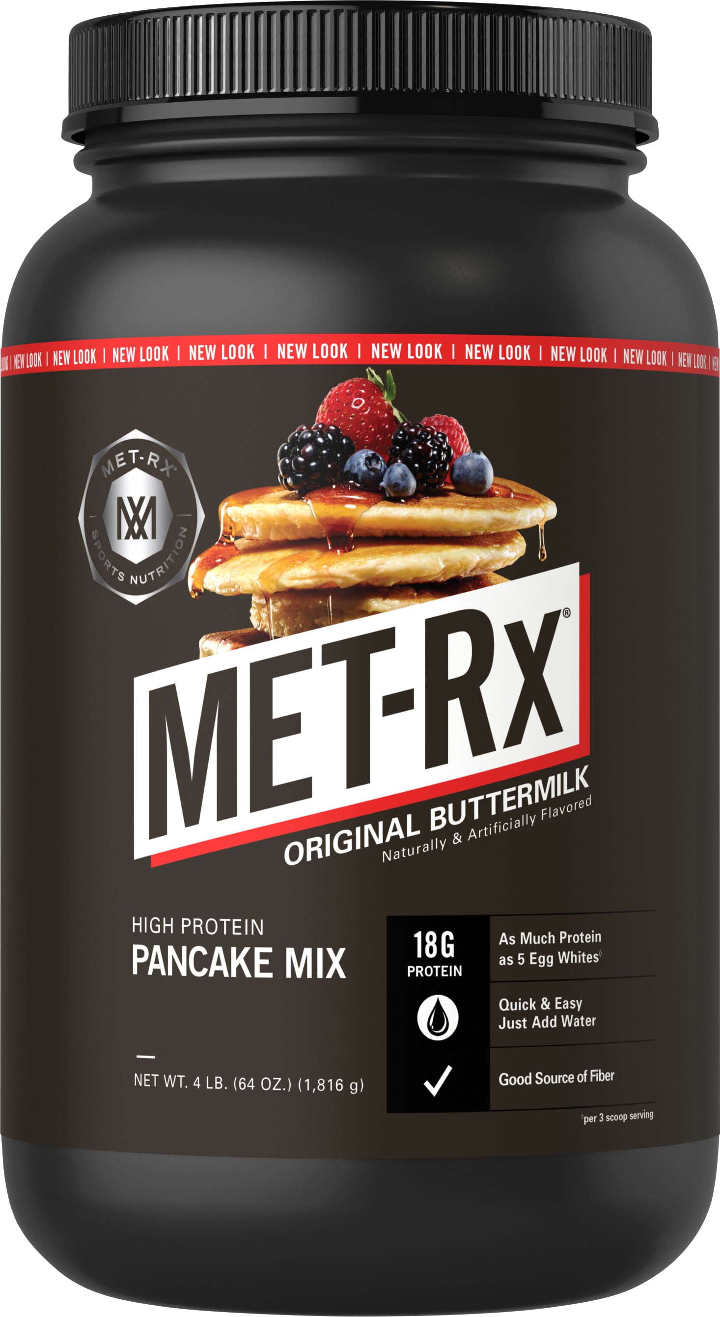 METRx High Protein Pancake Mix, Original Buttermilk, 18g Protein, 4 lb