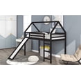 thumbnail image 4 of Acme Furniture Kids House Loft Bed with Slide Solid Pine Twin Size Espresso, 4 of 9