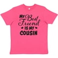 thumbnail image 3 of Inktastic My Best Friend is My Cousin with Hearts Youth T-Shirt, 3 of 5