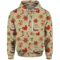 thumbnail image 2 of Marcas de ropa para hombre de Papá Noel Sudaderas con capucha gráficas de moda Sudadera de regalo de Navidad Sudaderas con piña para hombre Sudadera con capucha genial, 2 of 5