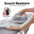 thumbnail image 6 of Home Intuition Scorch Resistant Standard Size Coated Ironing Board Cover and Pad, 15"x54", Grey (Cover Only), 6 of 8