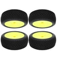 thumbnail image 3 of 4 Uds neumáticos de coche RC marco de rueda amarillo neumáticos de goma accesorios piezas de mejora para modelo de coche 1/8 RC, 3 of 10
