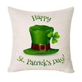 thumbnail image 1 of Teissuly St. Patrick's Day Home Cushion Survived Family Pillowcase Throw Pillow Cover (18 x 18inch) Teissuly WER202401275402, 1 of 1