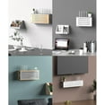 thumbnail image 3 of Wall-mounted Hole-free Set-top Box Shelf,Wifi Router Storage Boxes,Wireless Router Storage Box, Wooden Socket Cover Box, Router Shelf, 3 of 6