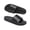 Black, variant on Women's Rhinestone Flat Slide Sandals Open Toe Casual Summer Footwear Silver 39