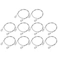 thumbnail image 1 of Uxcell 10Pack Cable de lanyard, cable de acero inoxidable recubierto de vinilo de 50cmx1.5mm con bucles, cable de seguridad de acero, negro, 1 of 5