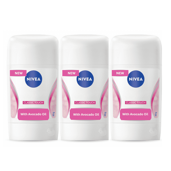 Nivea Women Stick Deodorant Classic Touch 50g, 3 Pack