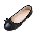 thumbnail image 2 of IUJSOY Girls Dress Shoes Ballet Flats Bow Flower Girl Shoes Slip on Comfortable Princess Shoes, 2 of 6