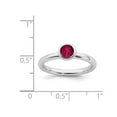 thumbnail image 4 of 3/5 Carat (ctw) Lab-Created Ruby Ring in Sterling Silver, 4 of 4