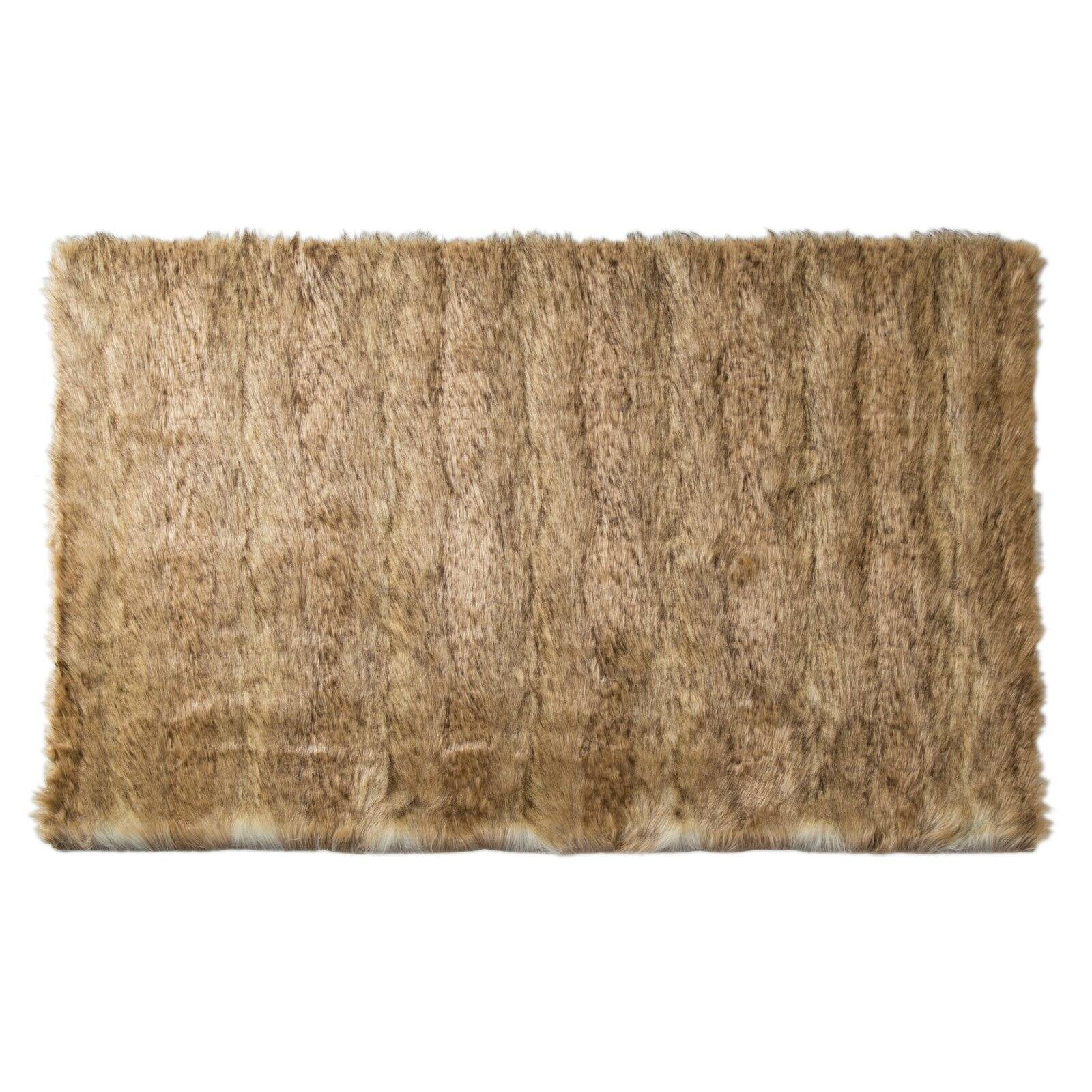 Best Home Fashion Faux Fur Accent Rug