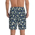 thumbnail image 3 of Kdxio Daisy Floral B Print Mens Sleep Shorts Bottoms Soft Comfy Pajama Wear Pants with Drawstring Pockets, 3 of 7