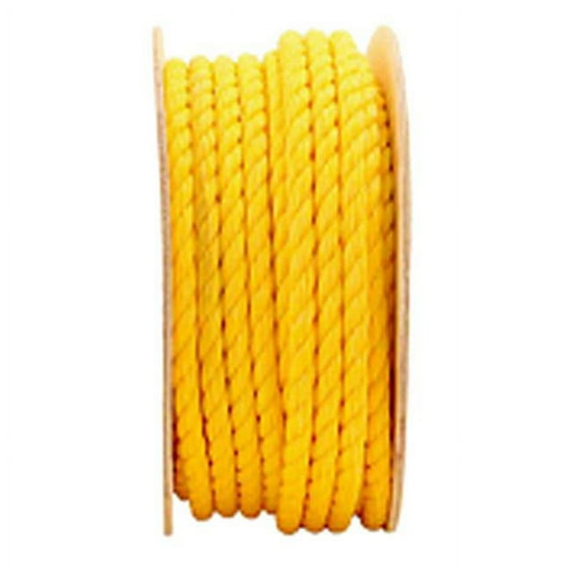 MIBRO Group 235090 0.75 in. x 100 ft. Yellow Twisted Polypropylene Rope