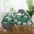 thumbnail image 3 of Yayeee Tablecloths 54" x 54" Rectangle Wrinkle Resistant Party Table Cover, Small White Flowers, 3 of 8