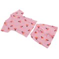 thumbnail image 4 of Traje De Manga Corta Para Bebé, Patrón De Rábano, Cuello Redondo, Agradable A La Piel, Algodón Suave, Elegante, Lindo, Ropa De Verano Para Bebé, Conjunto Para Ropa De Verano ANGGREK Otros, 4 of 8