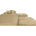 thumbnail image 4 of Meridian Furniture 6-Piece Camel Corduroy Performance Fabric Modular Sectional, 4 of 13