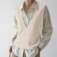 thumbnail image 3 of Winter Sweaters for Women Sleeveless V Neck Pullover Knitwear Sweater Vest Casual Trendy Fall Winter Outfit, 3 of 7