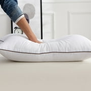 Bedding Bed Pillows for Sleeping Goose Feather Down Pillows with Breathable Downproof Cover Hotel Standard 20 Inches Comfort and Support