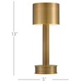 thumbnail image 2 of Currey And Company 6700-0010 Traverse 13" Tall Led Buffet Table Lamp - Brass, 2 of 7