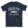 thumbnail image 1 of Highland Park New Jersey Classic Established Men's Cotton T-Shirt, 1 of 1