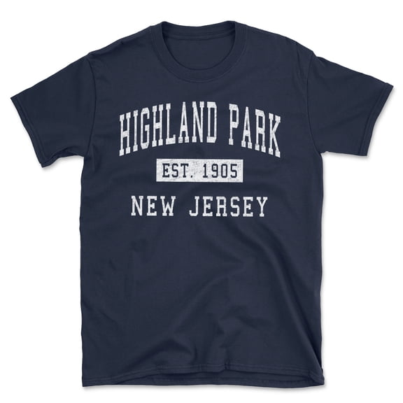 Highland Park New Jersey Classic Established Men's Cotton T-Shirt