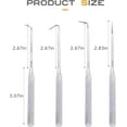 thumbnail image 2 of 4 Piece Pick Set,Hook and Pick Set,Car Accessories Aluminum Handle Picks Tools Set,Hook Tool,Precision Hook and Pick Set for Automotive,Suitable for Car Oil Seal Gasket Puller and Remover, 2 of 5