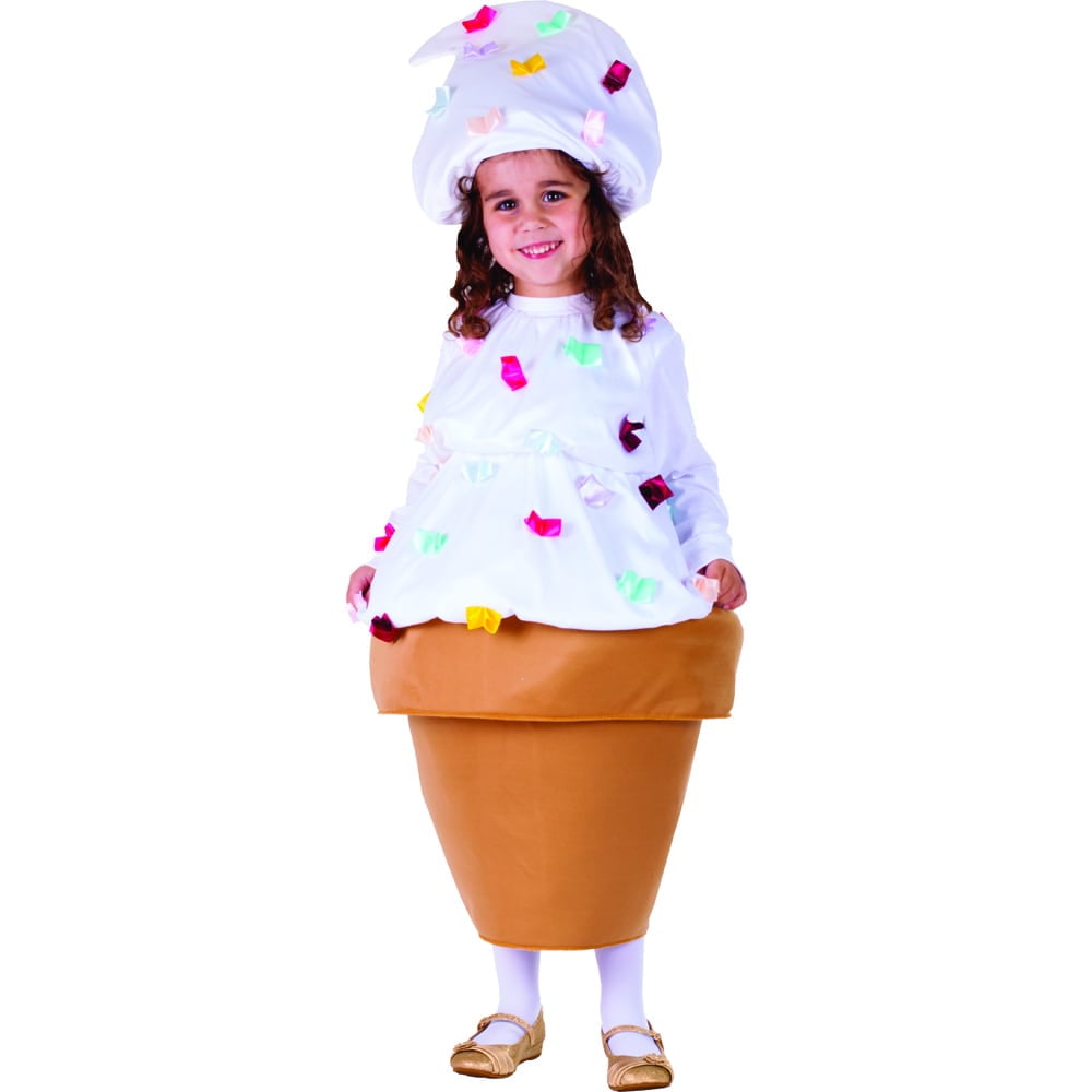Dress Up America Girl's Ice Cream Cone Costume