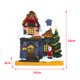 thumbnail image 3 of Añade a tu colección Figuras de Pueblo Musical Trineo de Resina de Pilas de Pueblo Santa Claus y Bell, 3 of 9
