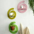 thumbnail image 4 of Wooden Wall Shelves Colorful Display Stand Art Wall Plant Decoration Shelf Bedroom Living Room Decoration Pink, 4 of 6