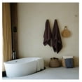 thumbnail image 3 of Luxury Japanese Cotton Waffle Bath Towel | Plush, Absorbent, and Quick Dry | Storage Bag Included (Dark Cocoa, 67" x 34"), 3 of 6