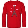 thumbnail image 3 of Inktastic Paris Lover Eiffel Tower Long Sleeve Youth T-Shirt, 3 of 5