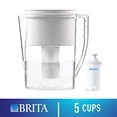 thumbnail image 1 of Brita 42629 Slim Water Filter Pitcher, 5 Cup food, White, 1 of 2