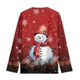 thumbnail image 7 of Jiueut Christmas Cute Tops for Girls 5-6 Snowman Snowflake Shirt Toddler Girl Oversized Sweatshirts Long Sleeve Shirts Crewneck Xmas Hoodies Casual Loose Pullover Tops, 7 of 7