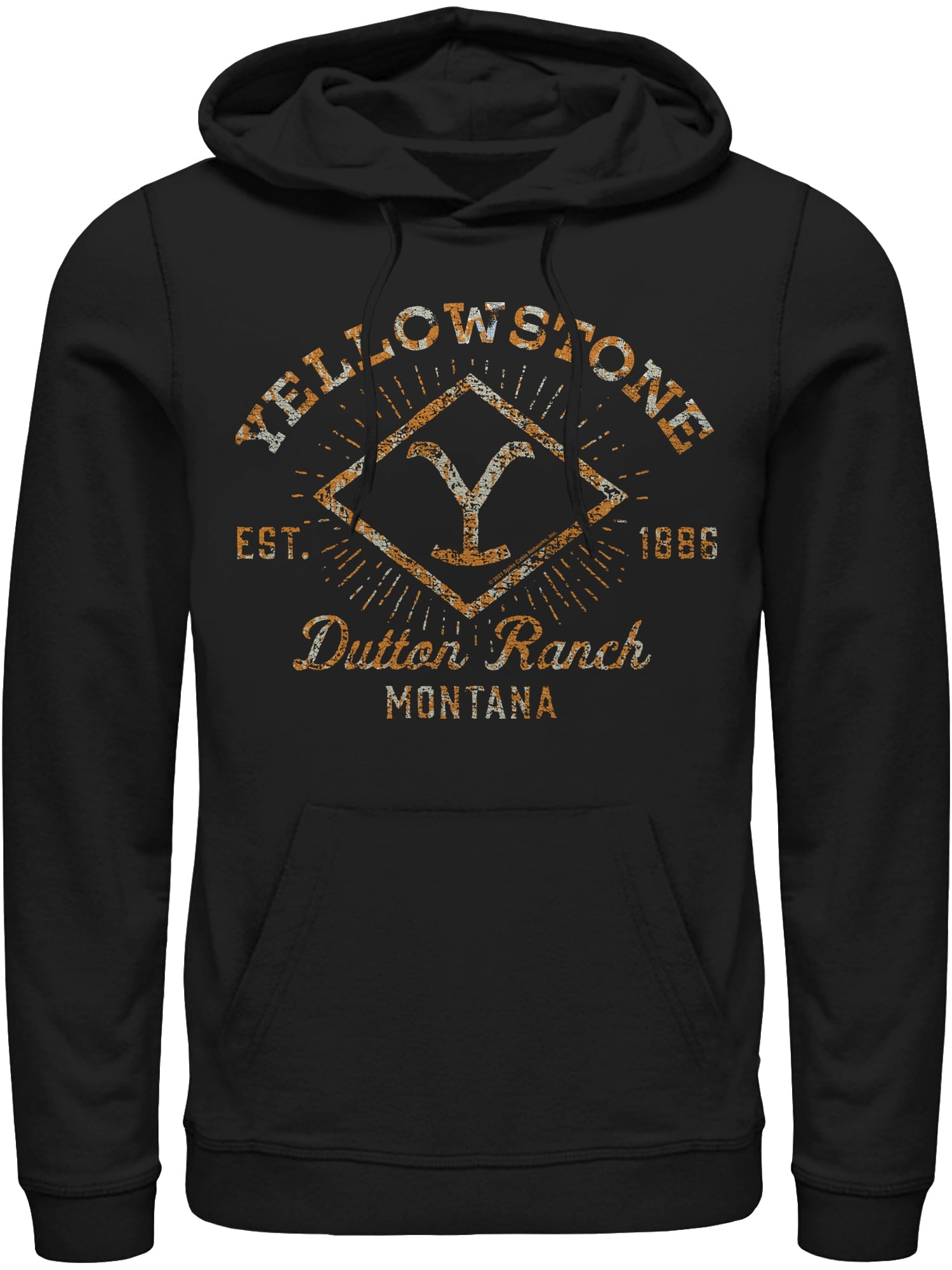 Yellowstone Vintage Ranch Apparel, Mens Graphic Hoodie Sweatshirt, Sizes  S-3XL (Men's Big & Tall)
