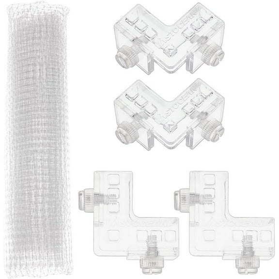 39.4x36.4 Inch Fish Lid Cover Protective Net with Screw Fastener Plastic Mesh Screen Netting for Fish Aquarium Screen Top Cover Fish Mesh Net Screen Cover Aquarium Mesh Top Clear 1set