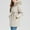 Beige, variant on SwiftWear Women's Detachable Sleeve Parka with Faux Fur Hood, Convertible Jacket to Vest, Quilted Winter Coat with Drawstring Waist