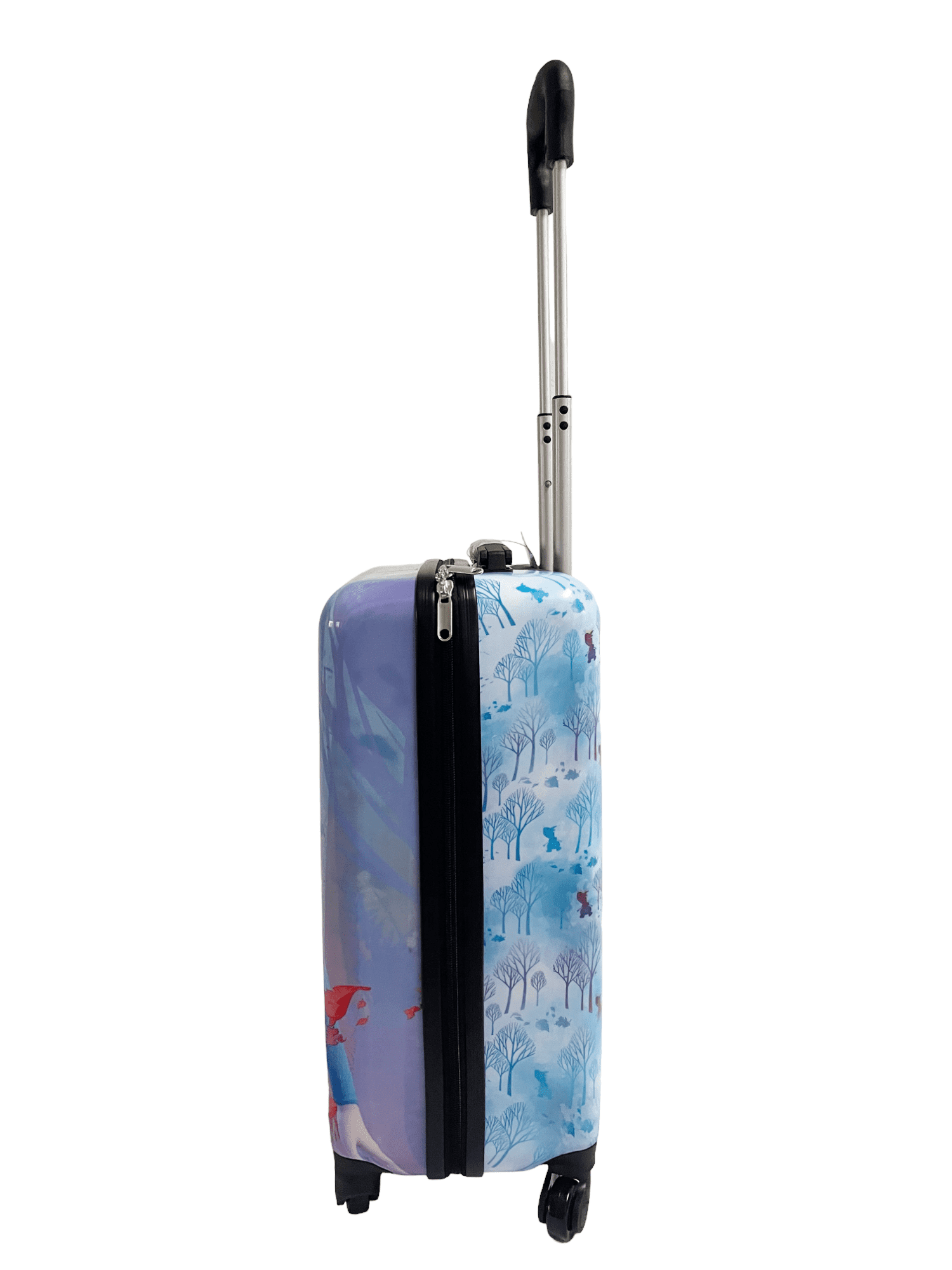 Disney Frozen Hard Side Spinner Trolley 18 Inch Luggage for Kids [Blue–