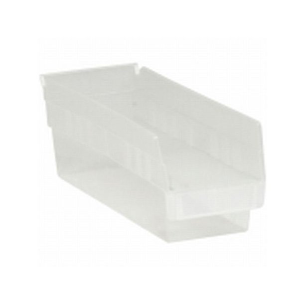 Box Packaging Plastic Shelf Bin Box, 8/Case