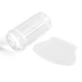 thumbnail image 3 of Sello de silicona transparente para esmalte de uñas, herramienta para estampar y raspar (blanco transparente), 3 of 7