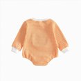 thumbnail image 4 of Gerichy Baby Halloween Outfit Newborn Girl Pumpkin Bow Bubble Romper Sweatshirt Infant Bodysuit Cute Fall Winter Clothes 0-18 Months, 4 of 7