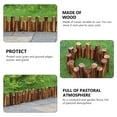 Wooden Garden Edging Fence Decorative Garden Fence Wood Garden Picket Fence Outdoor Landscape