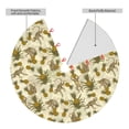 thumbnail image 2 of Sikiie Monkeys and Pinealpples 30-48 inches {designName} Print Christmas Tree Skirt Snowman Xmas Tree Skirt with Edge Christmas Decorations for Holiday Party30", 2 of 7